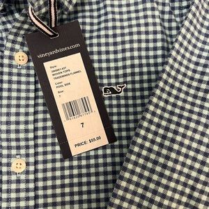 NWT Vineyard Vines Whale Shirt SZ 7